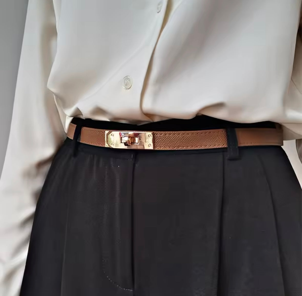 Designer Gürtel für Frauen in Braun/Schwarz